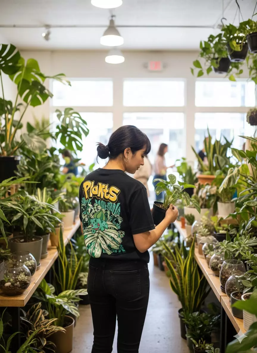 plant/Bulbasaur T-Shirt (Comfort Colors)-0