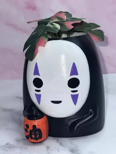 plant/Kaonashi No Face Spirited Away Flower Succulent Pot Planter 3D Printed Hand Painted WYSIWYG-0-thumbnail