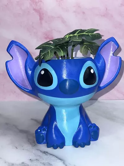 plant/Disney Lilo & Stitch Succulent Pot Planter 3D Printed Hand Painted WYSIWYG-0-thumbnail