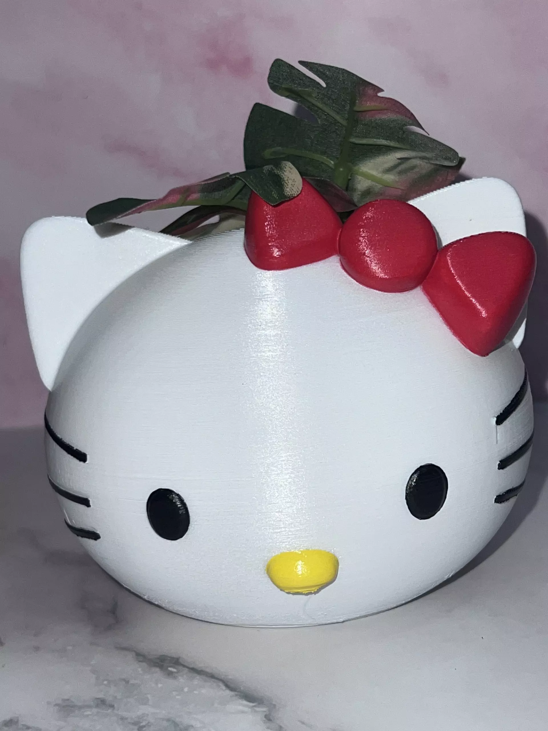 plant/Hello Kitty Sanrio Flower Succulent Pot Planter 3D Printed Hand Painted WYSIWYG-0
