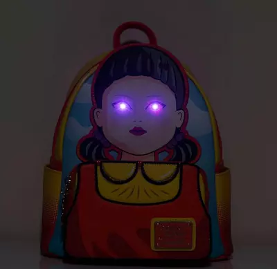 plant/Loungefly Netflix Squid Game Light Up Singing Young Hee Cosplay Mini Backpack-1-thumbnail