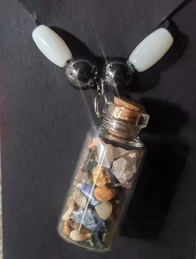 plant/Gemstone Chip Necklace-0-thumbnail