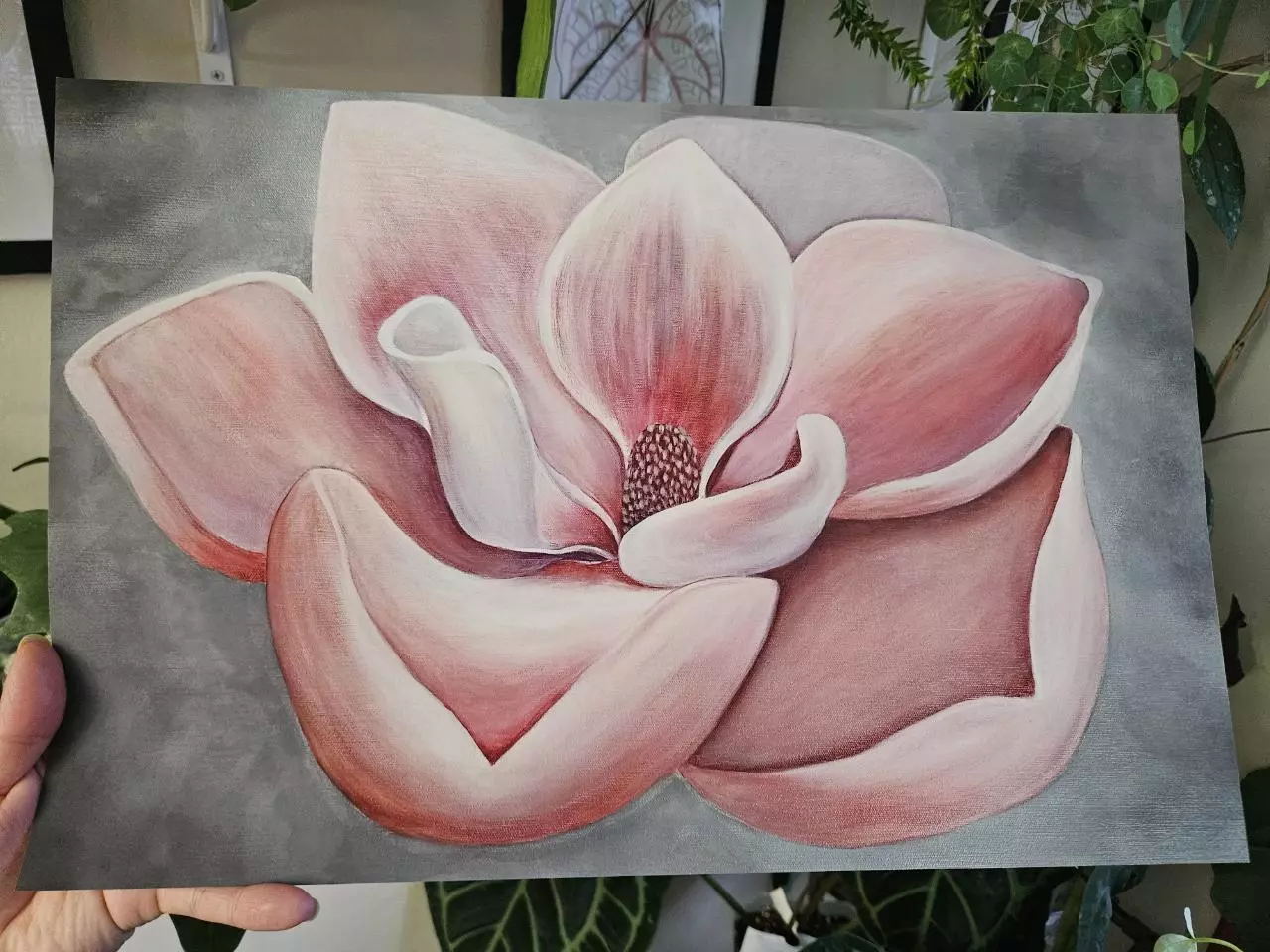 plant/12x18" magnolia print.-2