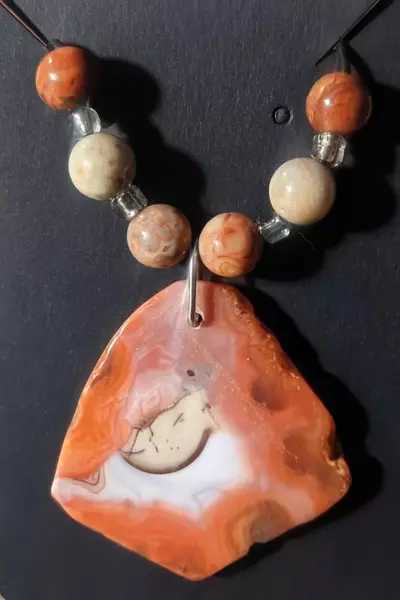 plant/Agate Necklace-0-thumbnail
