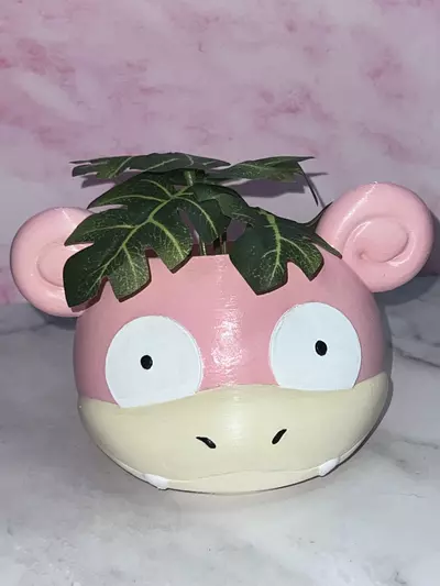 plant/Slowpoke Pokemon Flower Succulent Pot Planter 3D Printed Hand Painted WYSIWYG-0-thumbnail