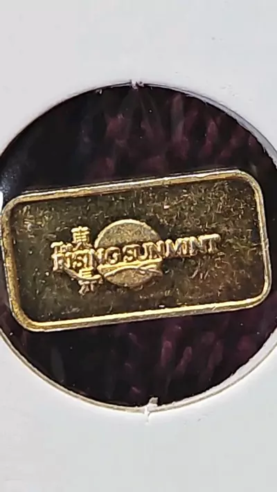 plant/1 Gram .999 fine Silver Buffalo bar gold(plated)-1-thumbnail