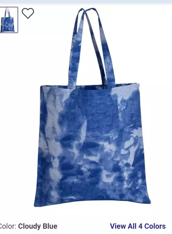 plant/Tie dye blank canvas tote bags-0