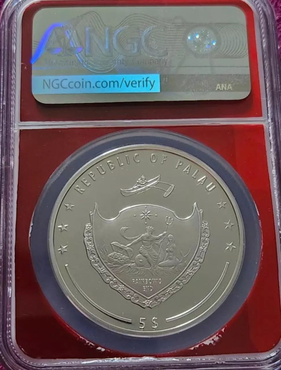 plant/2023 Palau PF70 $5 Chris Farley-1