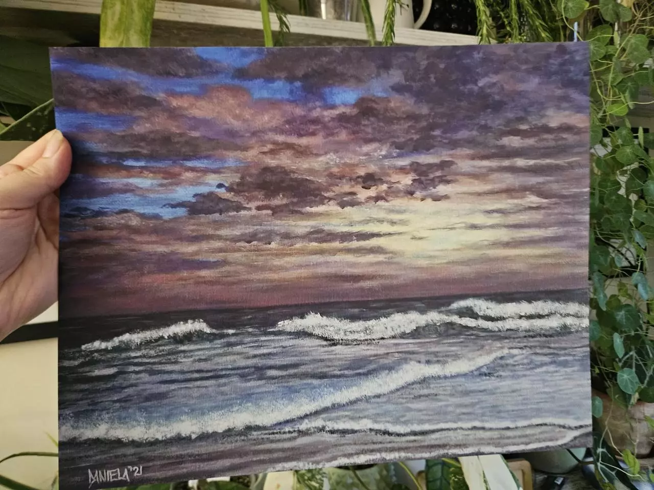 plant/11x14 inch seascape print-1