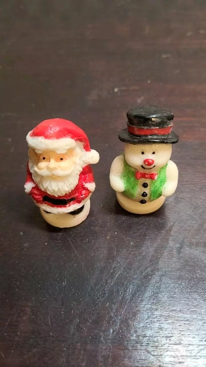 plant/Santa and Snowman Resin Decorations-0