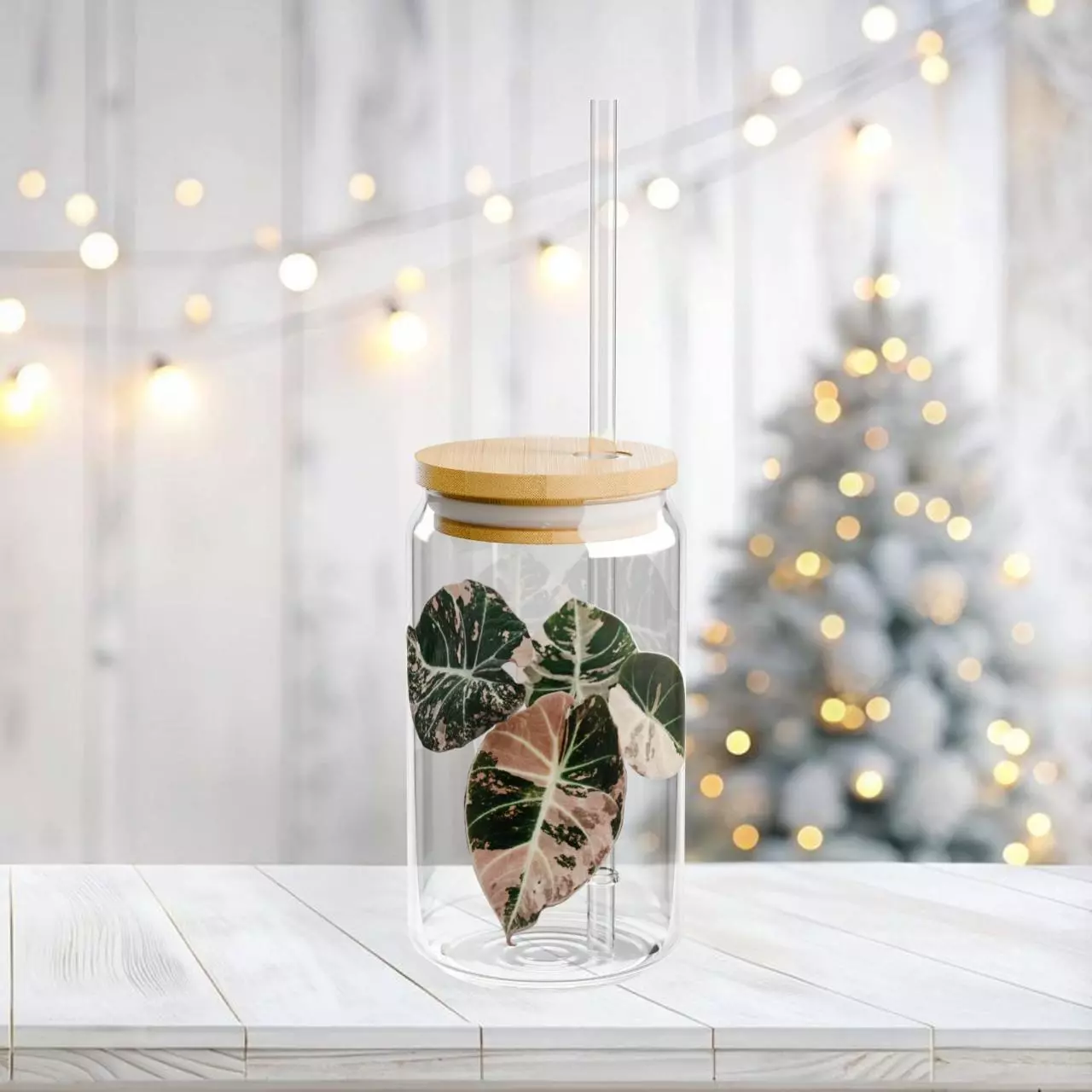 plant/'Black Velvet Pink' Glass Sipper-0