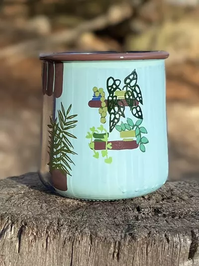 plant/Hand painted prop jar-1-thumbnail