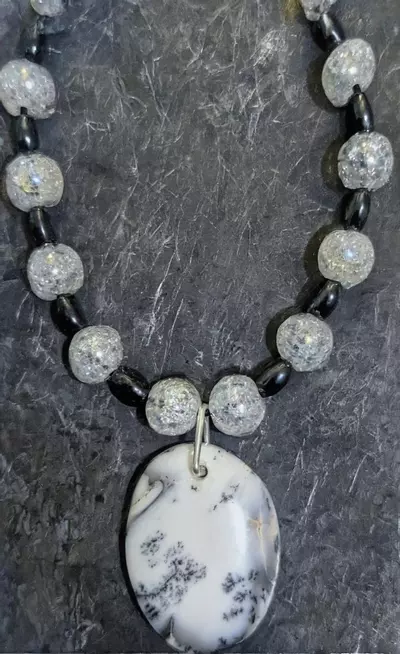 plant/Dendritic Opal Necklace-0-thumbnail