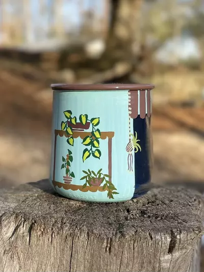 plant/Hand painted prop jar-3-thumbnail