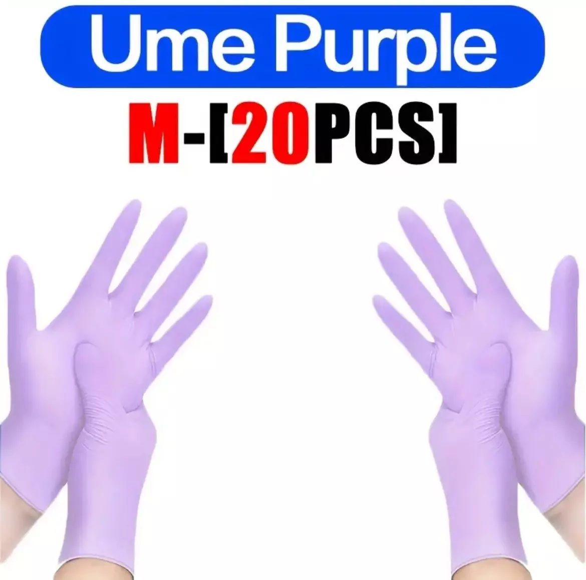 plant/Med. Purple Gloves - 20 pack-0