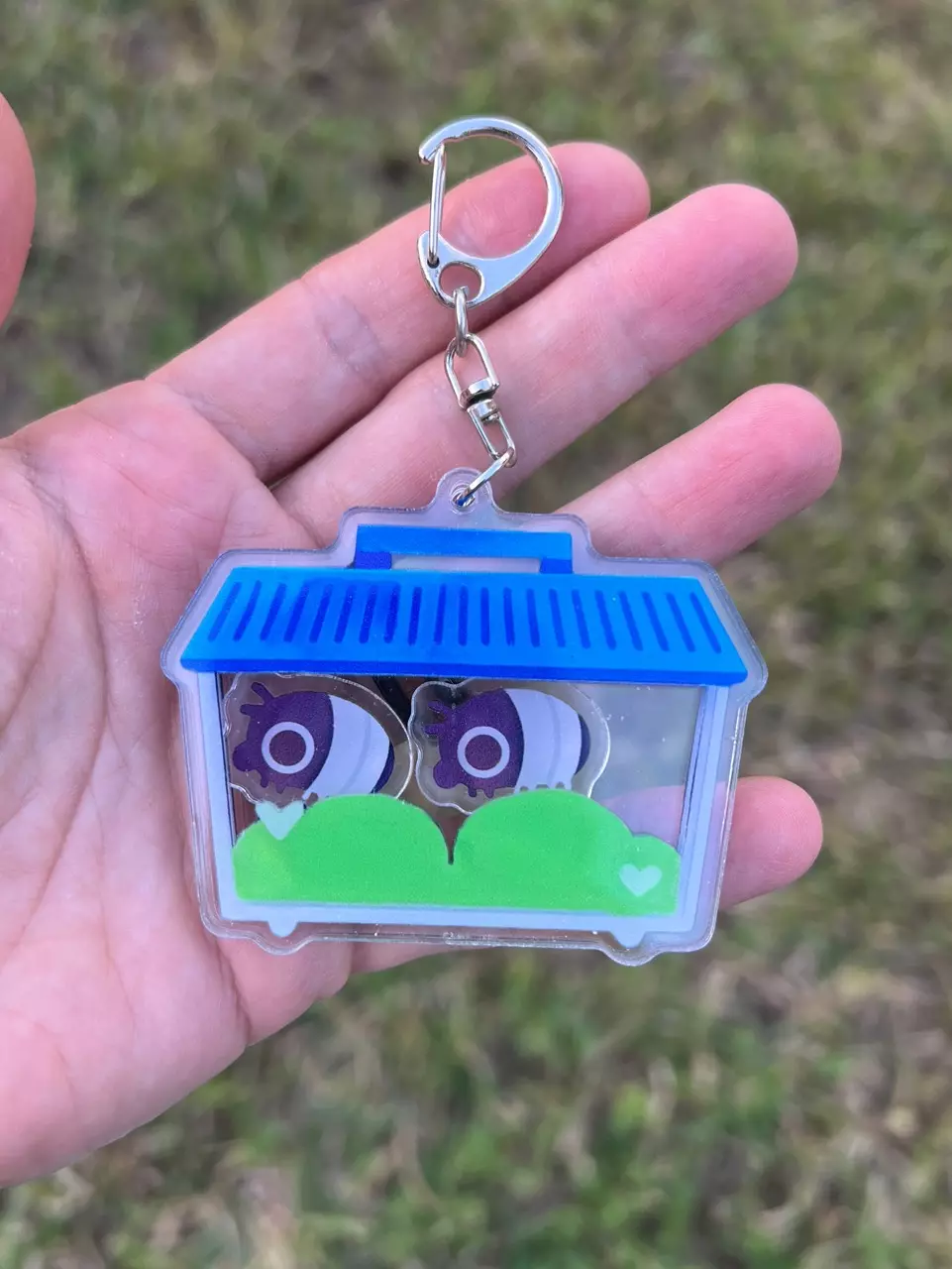 plant/Panda King Keychain-0