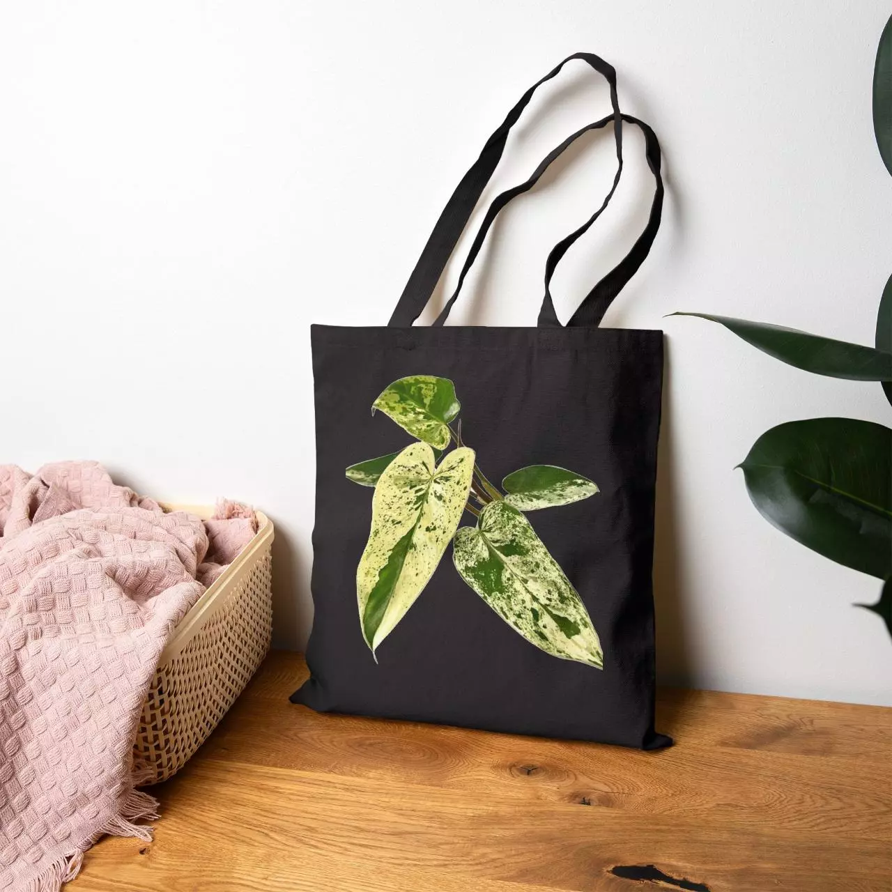 plant/Philodendron ilsemanii Canvas Tote Bag-0