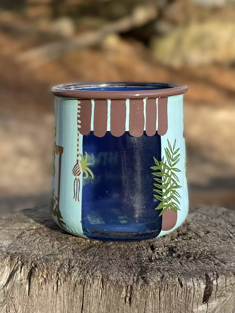 plant/Hand painted prop jar-0