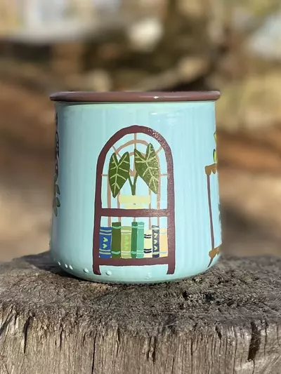 plant/Hand painted prop jar-2-thumbnail