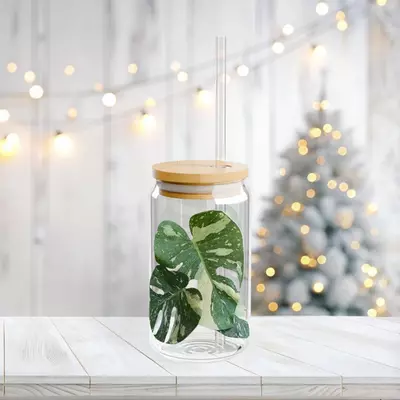 plant/'Thai Constellation Monstera' Glass Sipper-0-thumbnail