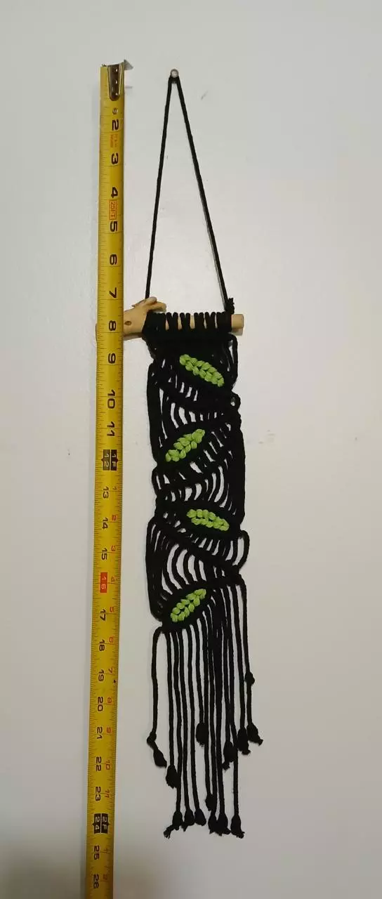 plant/Macrame Leaves Wall Hanging-5