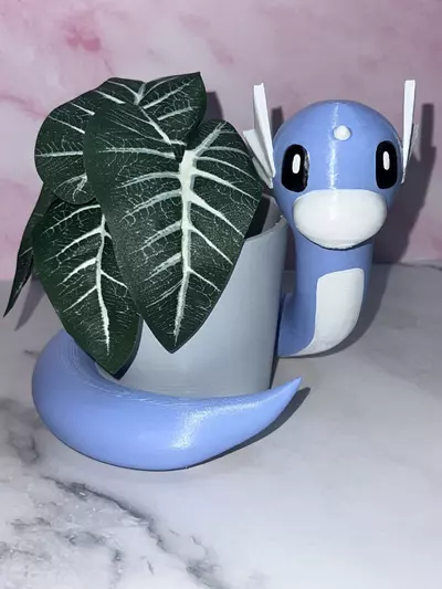 plant/Dratini Pokemon Flower Succulent Pot Planter 3D Printed Hand Painted WYSIWYG-0-thumbnail