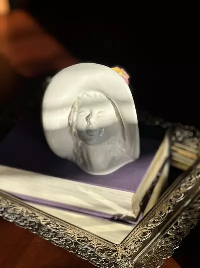 plant/Lady Head Vase Wall Pocket-2-thumbnail