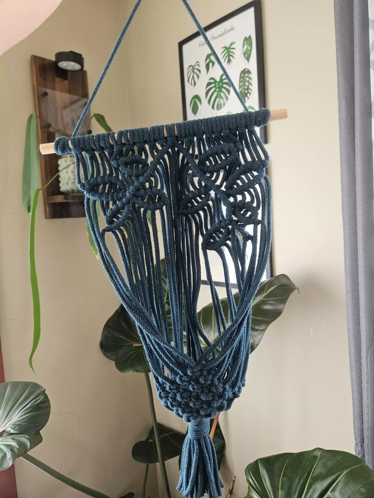 plant/5mm Vine pattern macrame plant hanger in stock-0