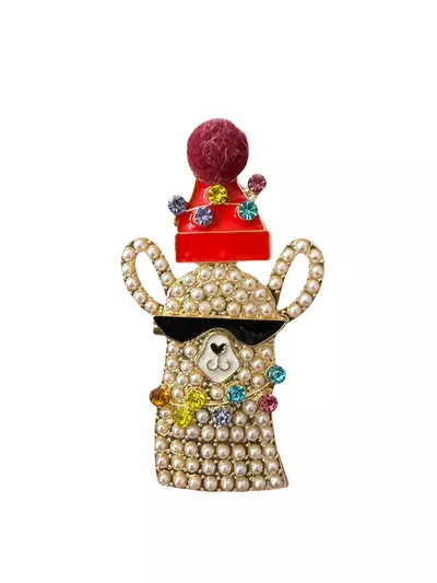 plant/Llama holiday pin-0-thumbnail