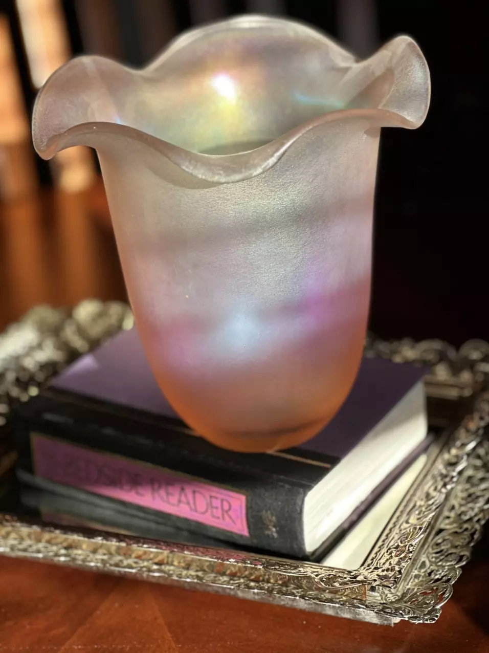 plant/Pink Iridescent Vase-0