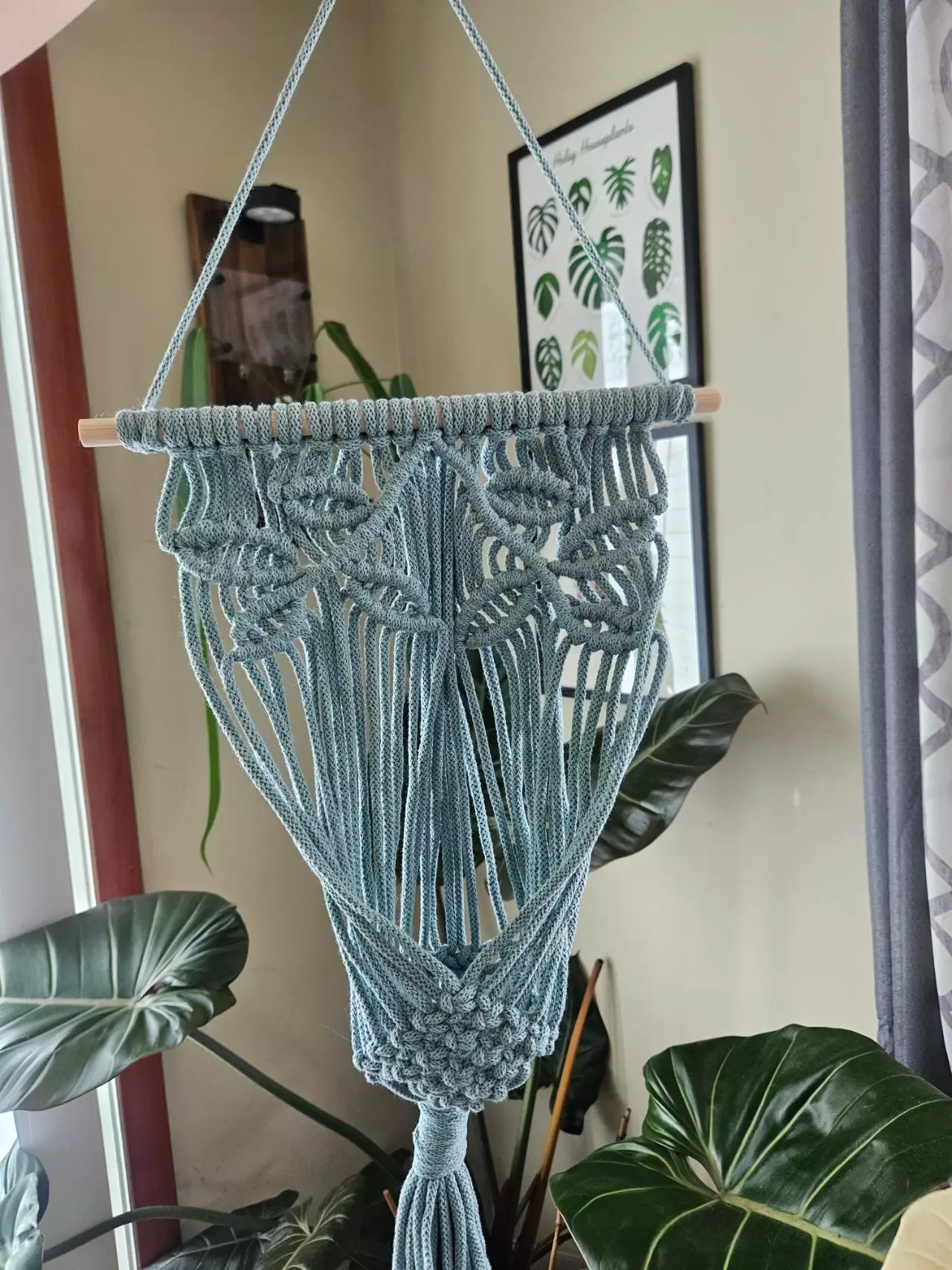 plant/5mm vine pattern macrame plant hanger in stock-0