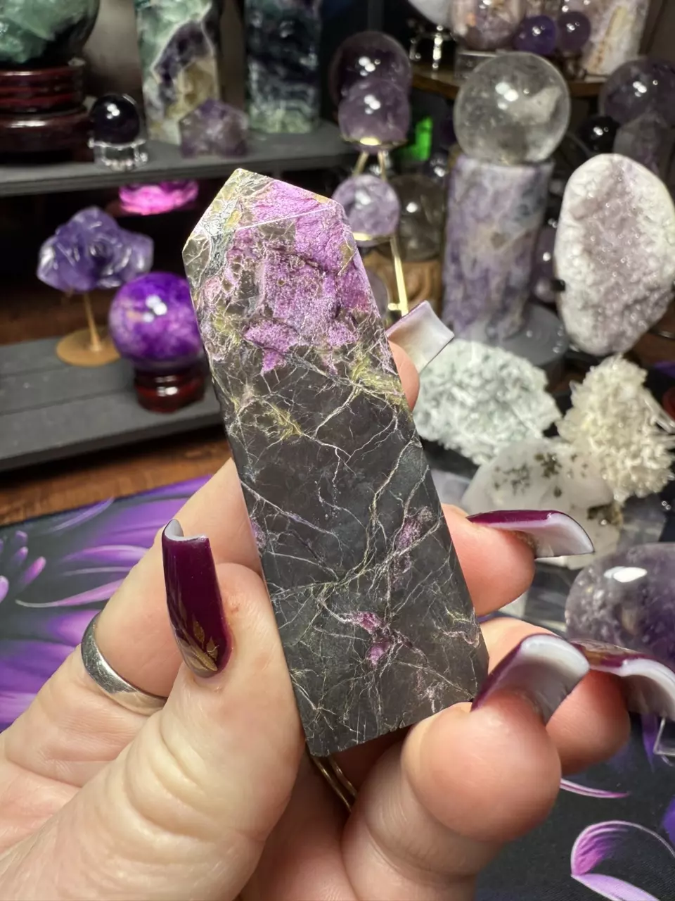 plant/Atlantisite tower 3” tall-0