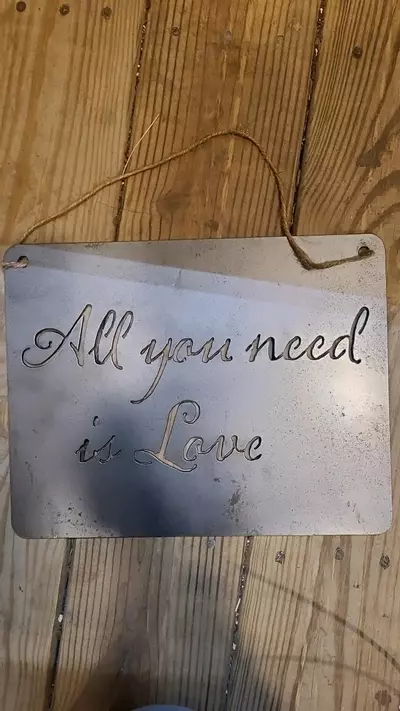 plant/All You Need Is Love Heavy Metal Sign 12x9.5-0-thumbnail