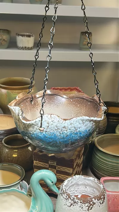 plant/Hanging planter with chains-0-thumbnail