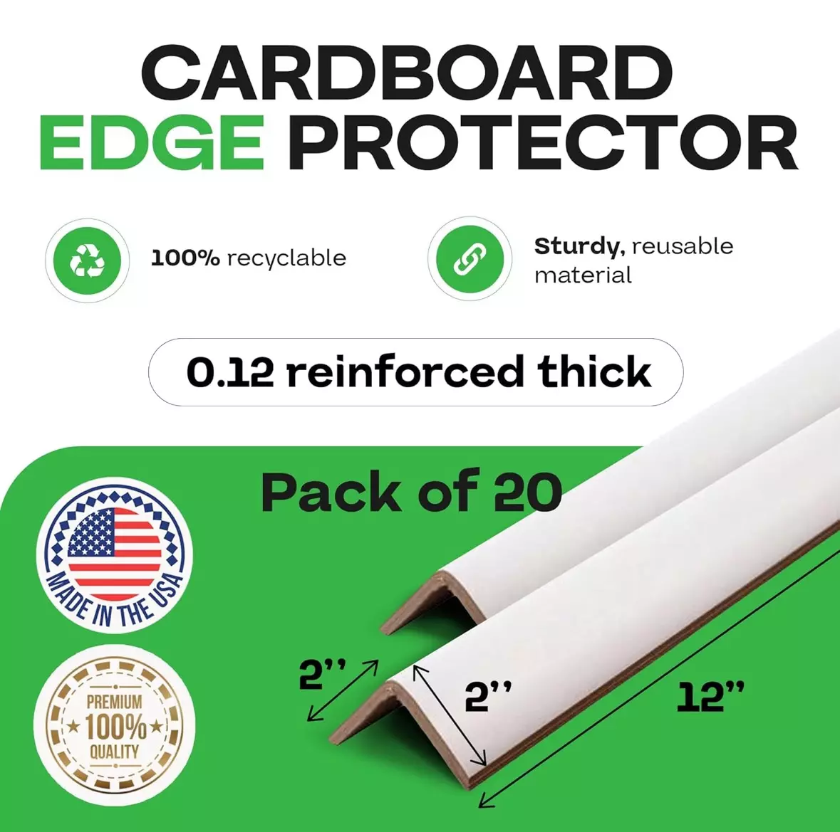 free_shipping/Cardboard Edge Protectors 12” Set of 4-0