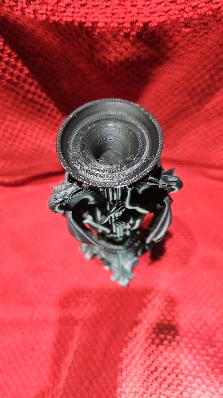 plant/3d printed Double Dragon Tea light candle holder-1