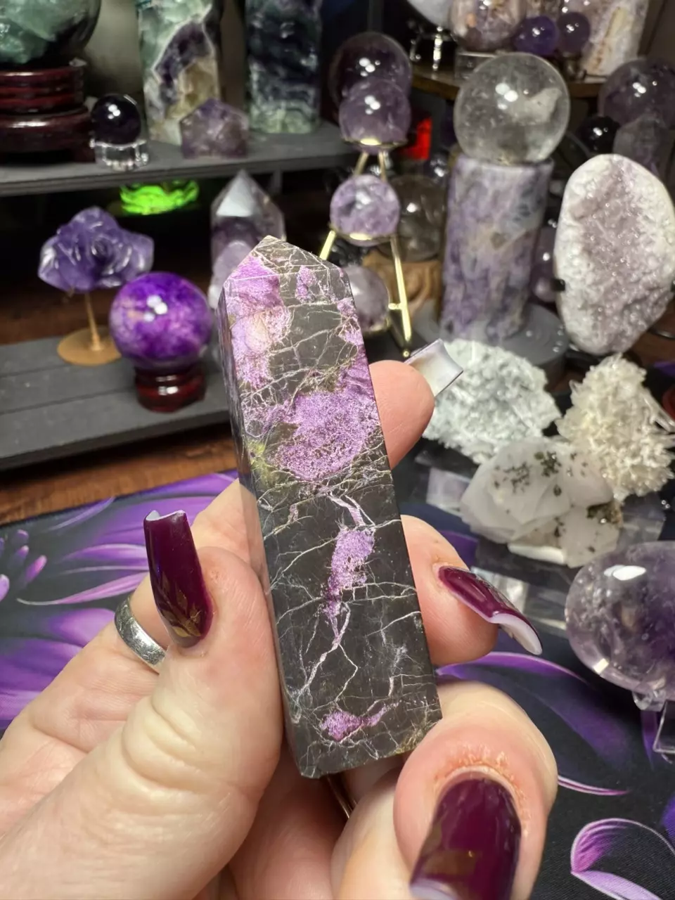 plant/Atlantisite tower 3” tall-1