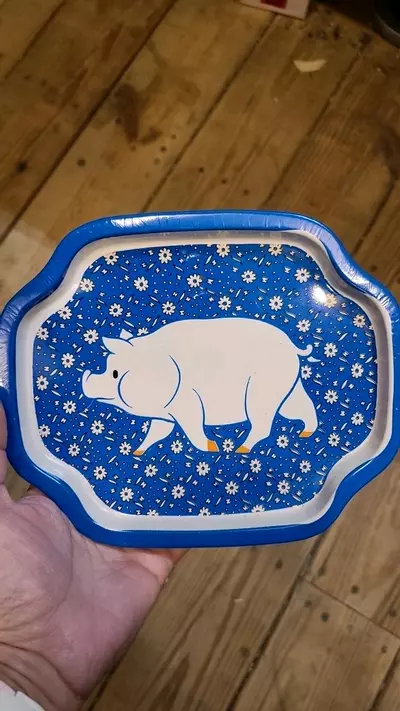 plant/Pig Metal Tray 7.5x6.25-0-thumbnail