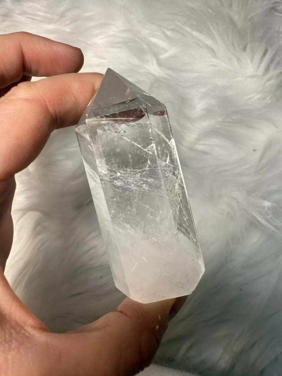 plant/Clear quartz tower-0