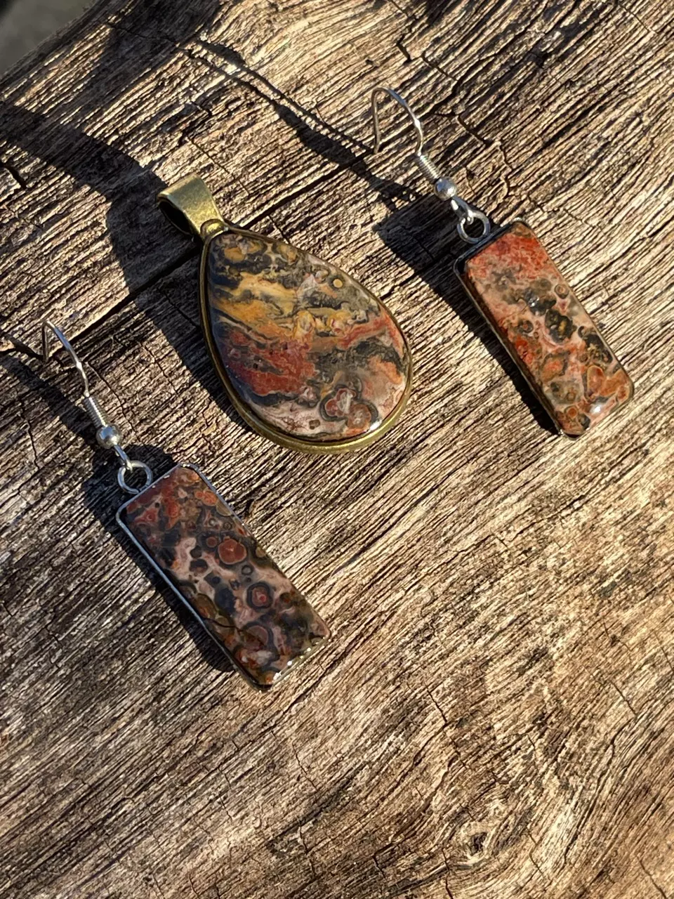 plant/Leopard Skin Jasper Set-0