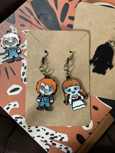 plant/Horror Film Faves— C&A Mismatched Earrings-1-thumbnail