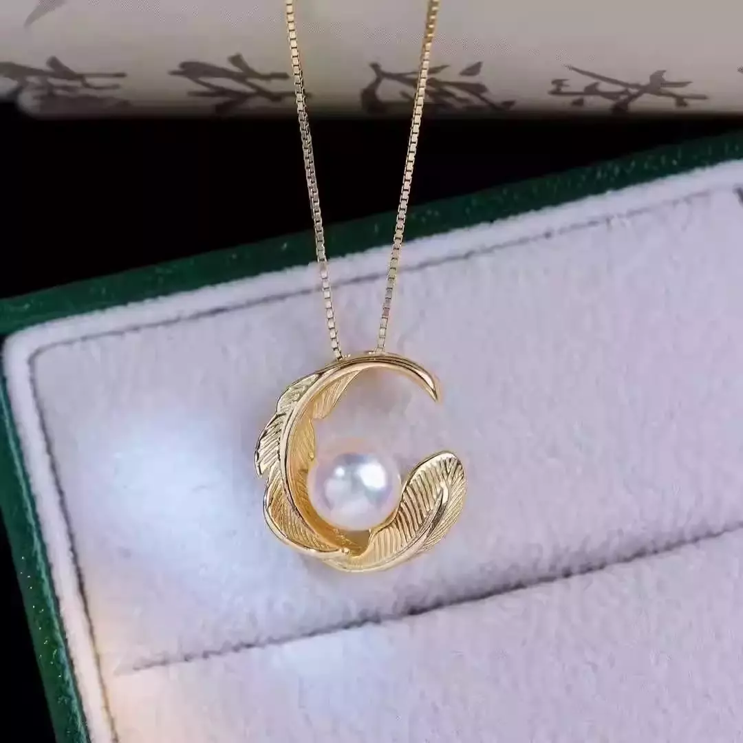 plant/S925 leaf necklace accessories no pearl including-1