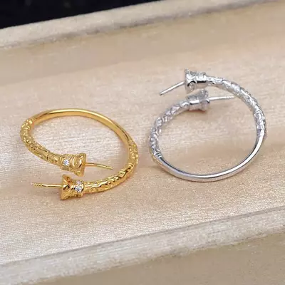 plant/S925 double pearls accessories no pearl including-2-thumbnail