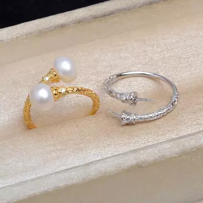 plant/S925 double pearls accessories no pearl including-0-thumbnail