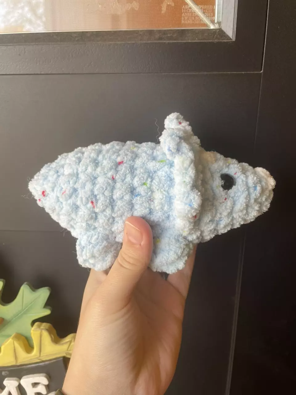 plant/Crochet Triceratops Plushie-0