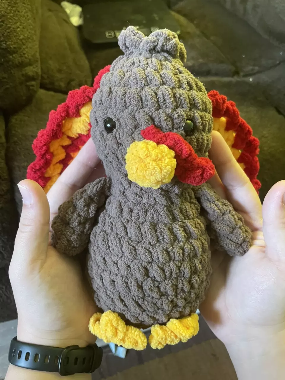 plant/Crochet Turkey Plushie-3