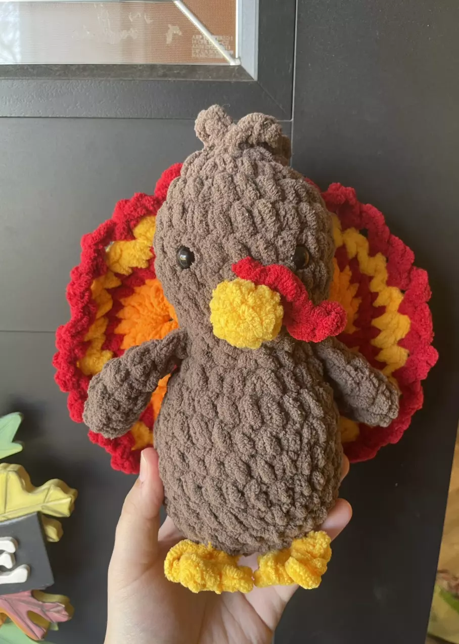 plant/Crochet Turkey Plushie-0