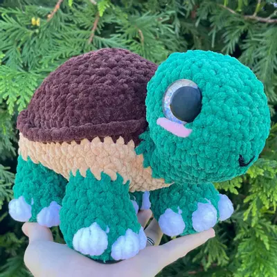 plant/🐢(No Sew) PDF CROCHET PATTERN: Larry the Land Turtle! (NOT a physical product!)-3-thumbnail