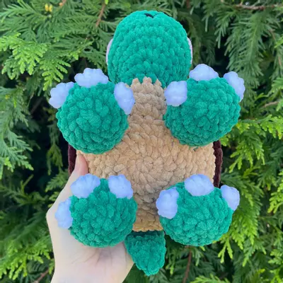 plant/🐢(No Sew) PDF CROCHET PATTERN: Larry the Land Turtle! (NOT a physical product!)-7-thumbnail