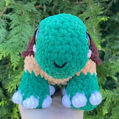 plant/🐢(No Sew) PDF CROCHET PATTERN: Larry the Land Turtle! (NOT a physical product!)-6-thumbnail